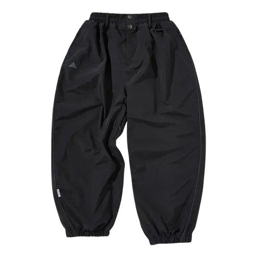 Windproof Baggy Snowpants Black