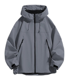 Windproof Ski Jacket Dark Gray