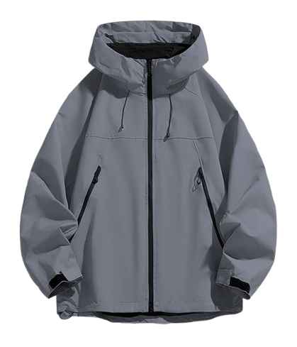 Windproof Ski Jacket Dark Gray