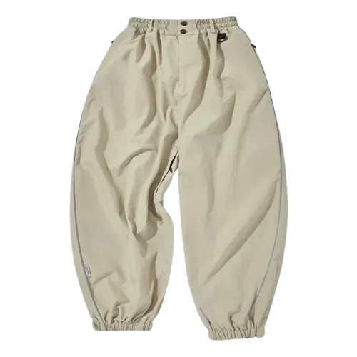 Windproof Baggy Snowpants Khaki