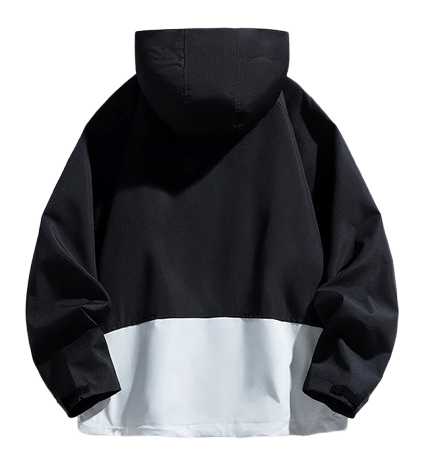 Windproof Ski Jacket Black/White