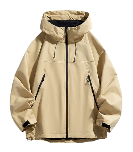 Windproof Ski Jacket Beige