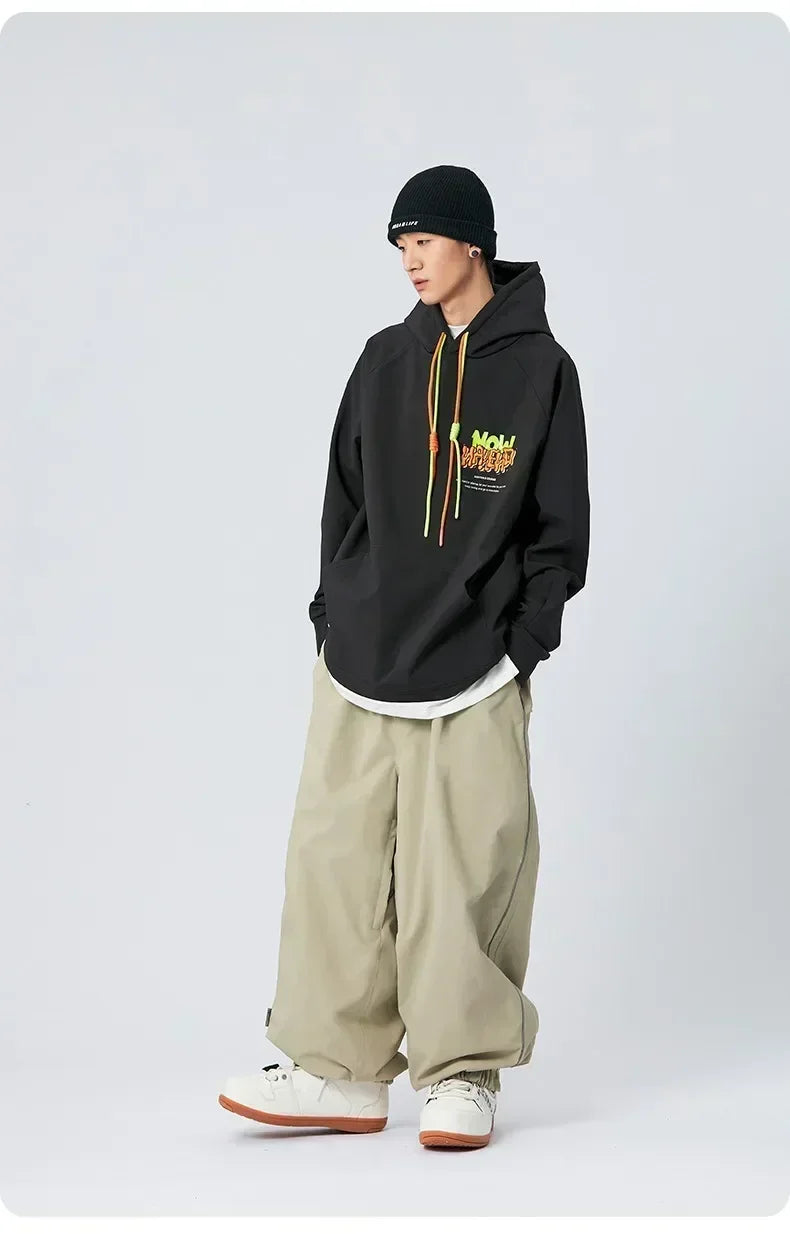 Windproof Baggy Snowpants Khaki